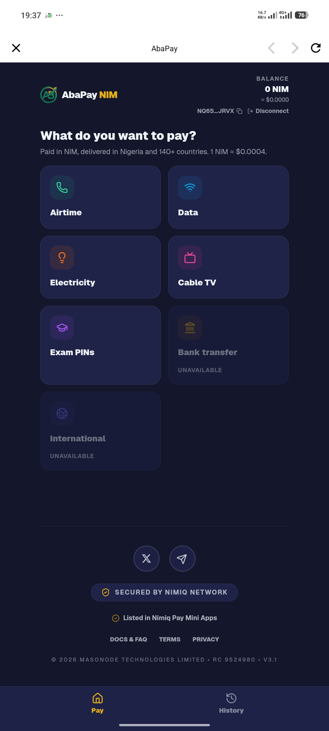 AbaPay screenshot 1